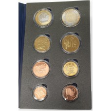 CZECHOSLOVAKIA REPUBLIC 2003 . EURO SPECIMEN PATTERN SET OF 8 COINS